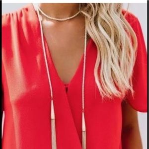 ✨Kendra Scott Matte White Phara Necklace ~ NWT✨